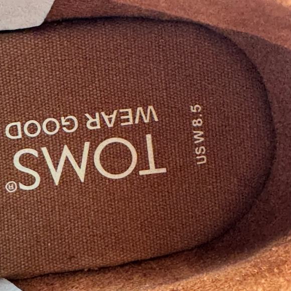 TOMS Ankle Wedge Kala Bootie - Tan Mini Cheetah Suede NEW Size 8.5 - Picture 11 of 12